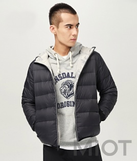 Куртка Xiaomi Uleemark double-sided wear men's down jacket White-Black M